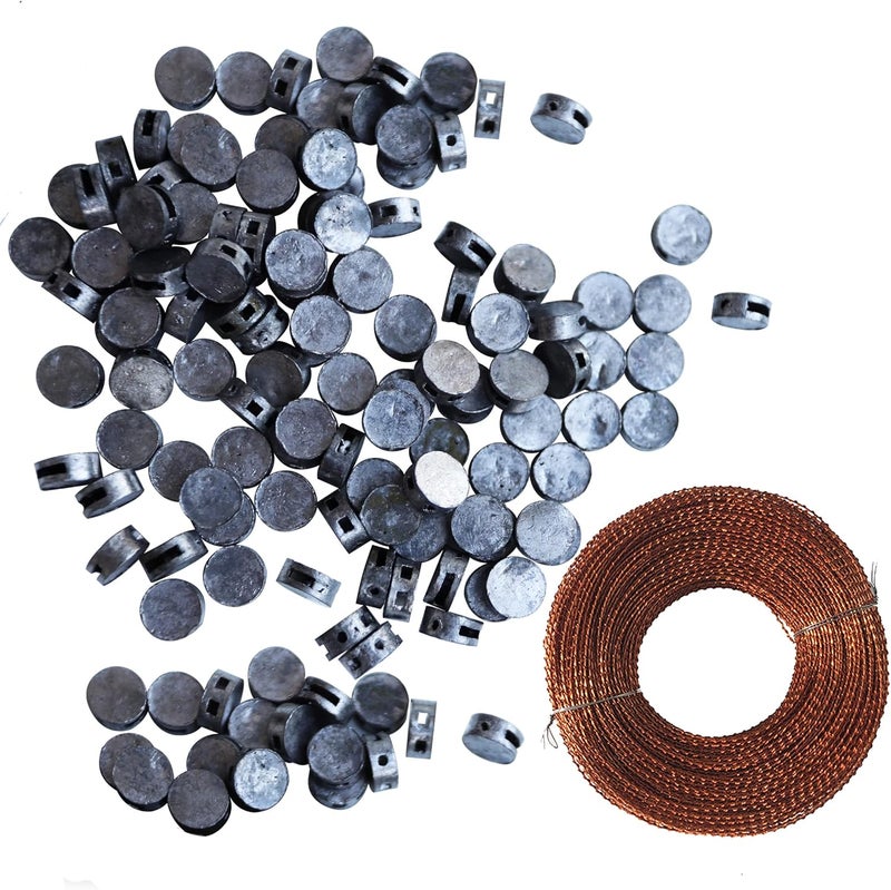 KINGCENT Meter Lead Seal 7 * 4MM*2LB with 80M Iron Wire ONE Sets Security Lock Iron ANTY-Fake - Image 1